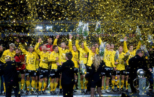 Elfsborg, Svenska Mästare, SM-Guld, guld, konfetti