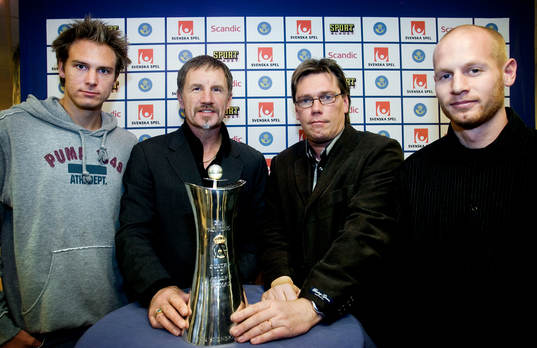Andreas Granqvist och Stuart Baxter, Tränare Helsingborg.