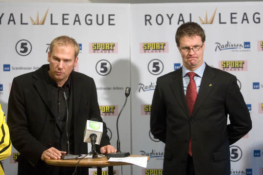 Magnus Haglund, tränare, Elfsborg och Rikard Norling,