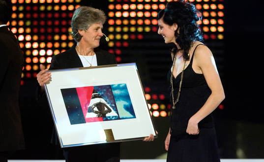 Pia Sundhage och Lotta Schelin