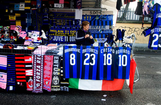 Fotboll, Italiensk Liga, Serie A, Souvenir, tröja, Inter,