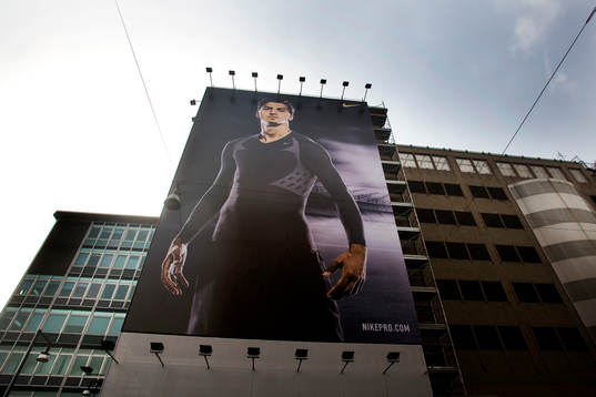 Fotboll, Zlatan Ibrahimovic, Inter, på stora reklam