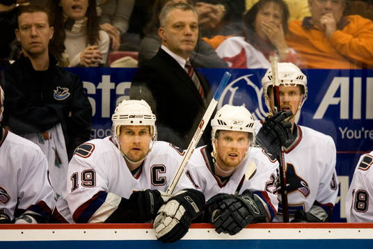 Markus Näslund, kapten, lagkapten, Henrik Sedin och Daniel
