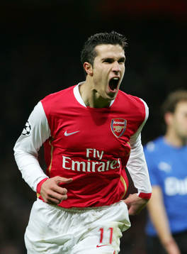 Robin Van Persie, Arsenal (Jubel)