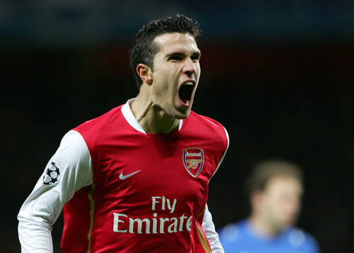 Robin Van Persie, Arsenal (Jubel)