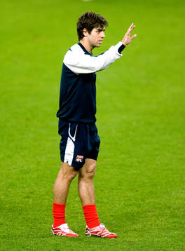 Fotboll, Champions League, Juninho, Lyon, träning