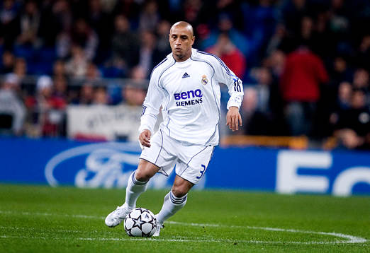 Fotboll, Champions League, Roberto Carlos, Real Madrid