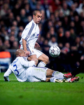 Fotboll, Champions League, Fabio Cannavaro och Roberto