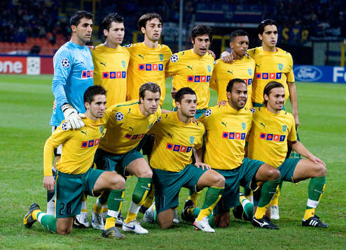 Fotboll, Champions League, Lagbild, lagfoto, Sporting