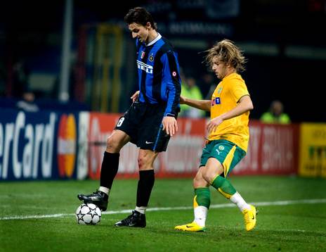 Zlatan Ibrahimovic, Inter dribblar bort Miguel