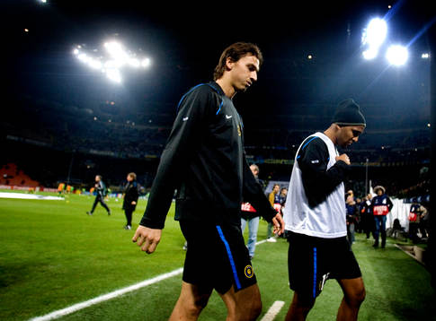Zlatan Ibrahimovic, Inter, uppvärmning, träning innan