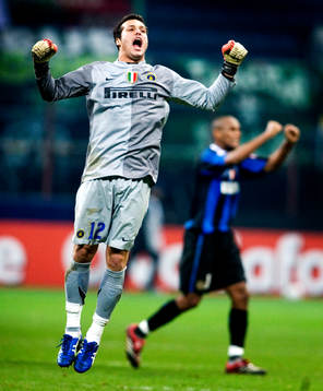 Fotboll, Champions League, Julio Cesar (målvakt), Inter,