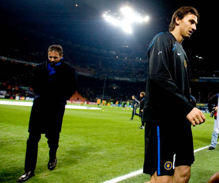 Zlatan Ibrahimovic, Inter, och Sinisa Mihajlovic, andre