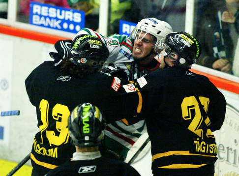 Fredrik Persson, Rögle, Monir Kalgoum och Erik Tägström,