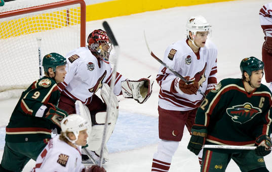Zbynek Michalek, Mikko Koivu och Brian Rolston