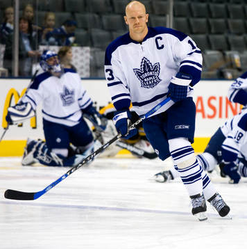 Mats Sundin, var med på kvällens uppvärmning