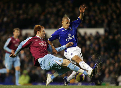 James Vaughan, Everton och  James Collins, West Ham