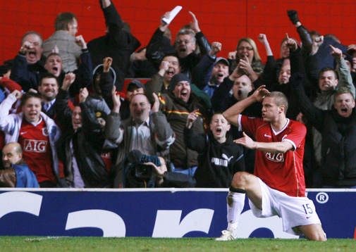 Nemanja Vidic, Manchester United jubel