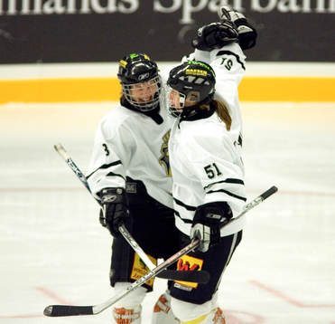 Katarina Timglas och Pernilla Winberg, AIK