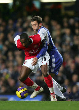 Johan Djourou, Arsenal och Andrej Shevchenko, Chelsea