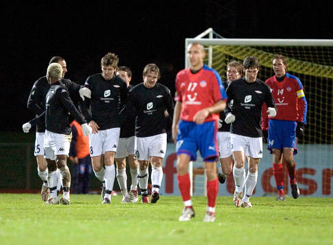 1-2, straffskytten Olafur Örn Bjarnason, Brann grattas,