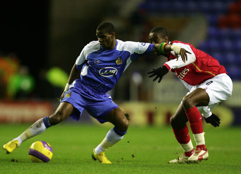 Henri Camara, Wigan och Johann Djourou, Arsenal