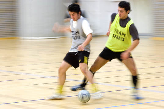 Ungdom, ungdomar, träning, innefotboll