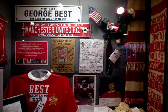 Museum på Old Trafford, hyllning till George Best,