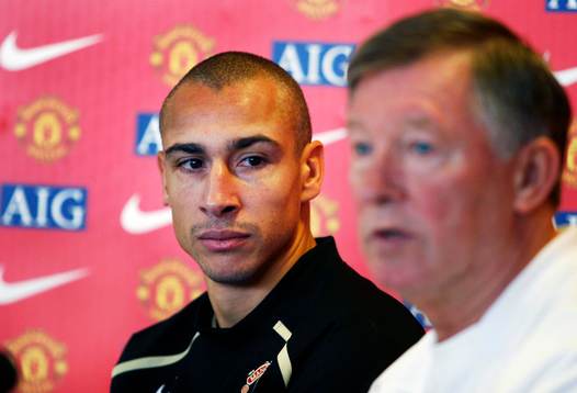 Henrik Larsson och Sir Alex Ferguson