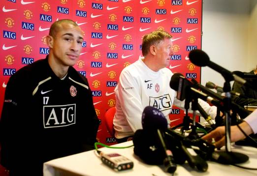 Henrik Larsson och Sir Alex Ferguson