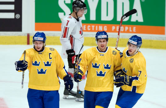 Nicklas Bäckström, Niklas Hjalmarsson och Robin