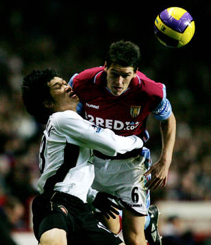 Fotboll, engelsk, premier league, Aston Villa - Manchester