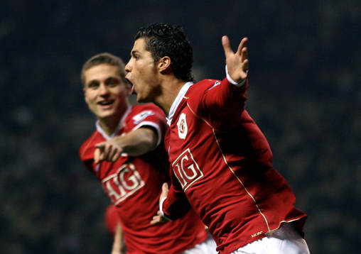 Cristiano Ronaldo, Manchester United, jubel, glädje