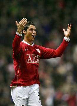 Cristiano Ronaldo, Manchester United, jubel, glädje