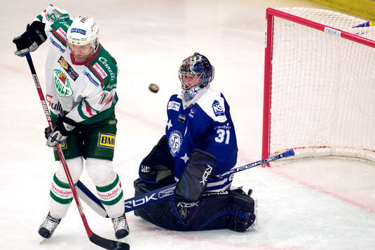 Peter Hirsch, målvakt, Leksand,  Mikael Gath, Rögle