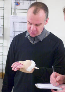 Bobo Simensen, tränare, skada, vänster hand