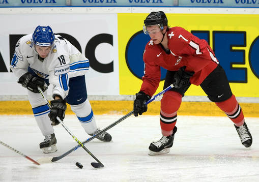 Jesse Joensuu, Finland och Yannick Weber, Schweiz