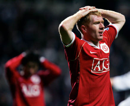 Paul Scholes, Manchester United, depp, miss