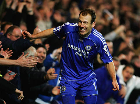 Arjen Robben, Chelsea, jubel