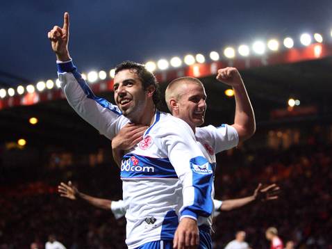 Julio Arca celebrates, jubel, Middlesbrough och Lee
