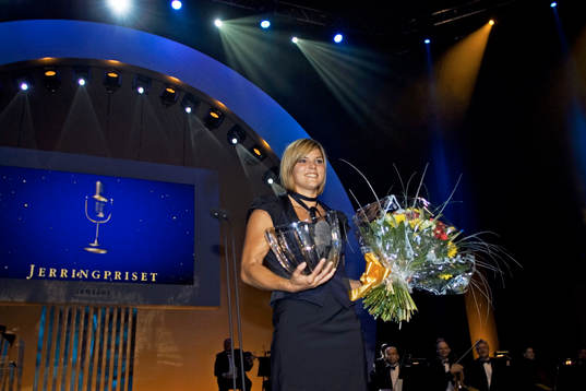 Det blev Susanna Kallur som fick ta emot Jerring-priset. I