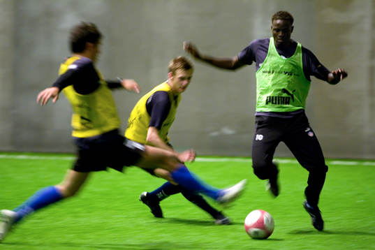 Helsingborg tränar i Olympiahallen