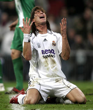 Sergio Ramos, Real Madrid, skriker ut sin besvikelse