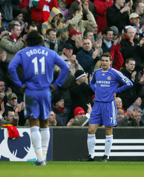 Andrej Shevchenko och Didier Drogba, Chelsea