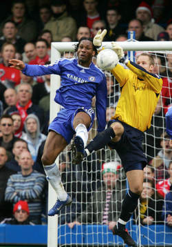 Didier Drogba, Chelsea och Paul Smith, målvakt, Nottingham