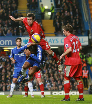 Fotboll, engelsk, Premier League,  Chelsea - Blackburn