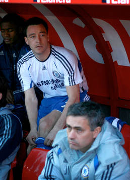 John Terry, Chelsea, Jose Mourinho, tränare, bänken,