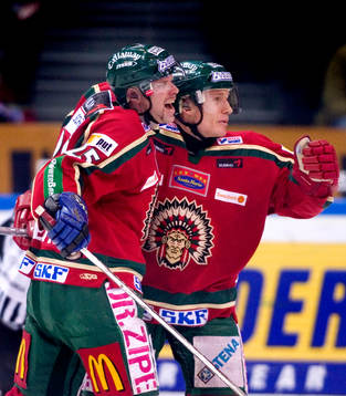 Oscar Ackeström, Niklas Andersson, Frölunda, Jubel