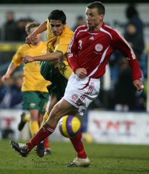 Fotboll, Träningsmatch, Australien - Danmark