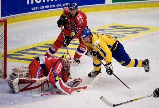 Christian Berglund oroar Tjeckiens målvakt